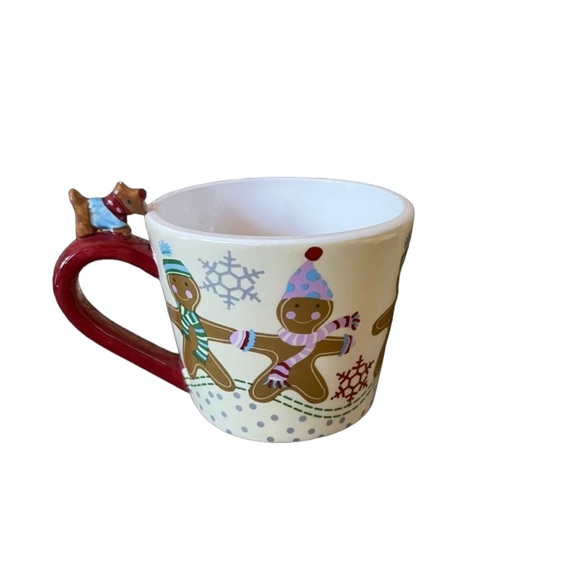 World Market Winter Ginger Bread Person Mug Scarves and Snowflakes - Picture 7 of 7